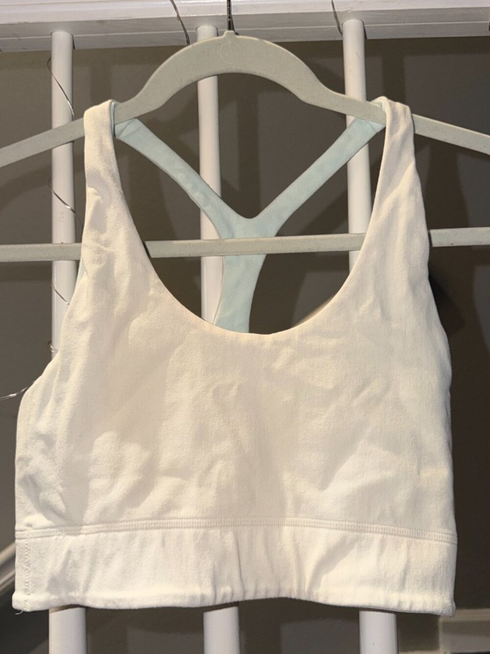 Fabletics White Ribbed Crop Tank - XS - Picture 3 of 4